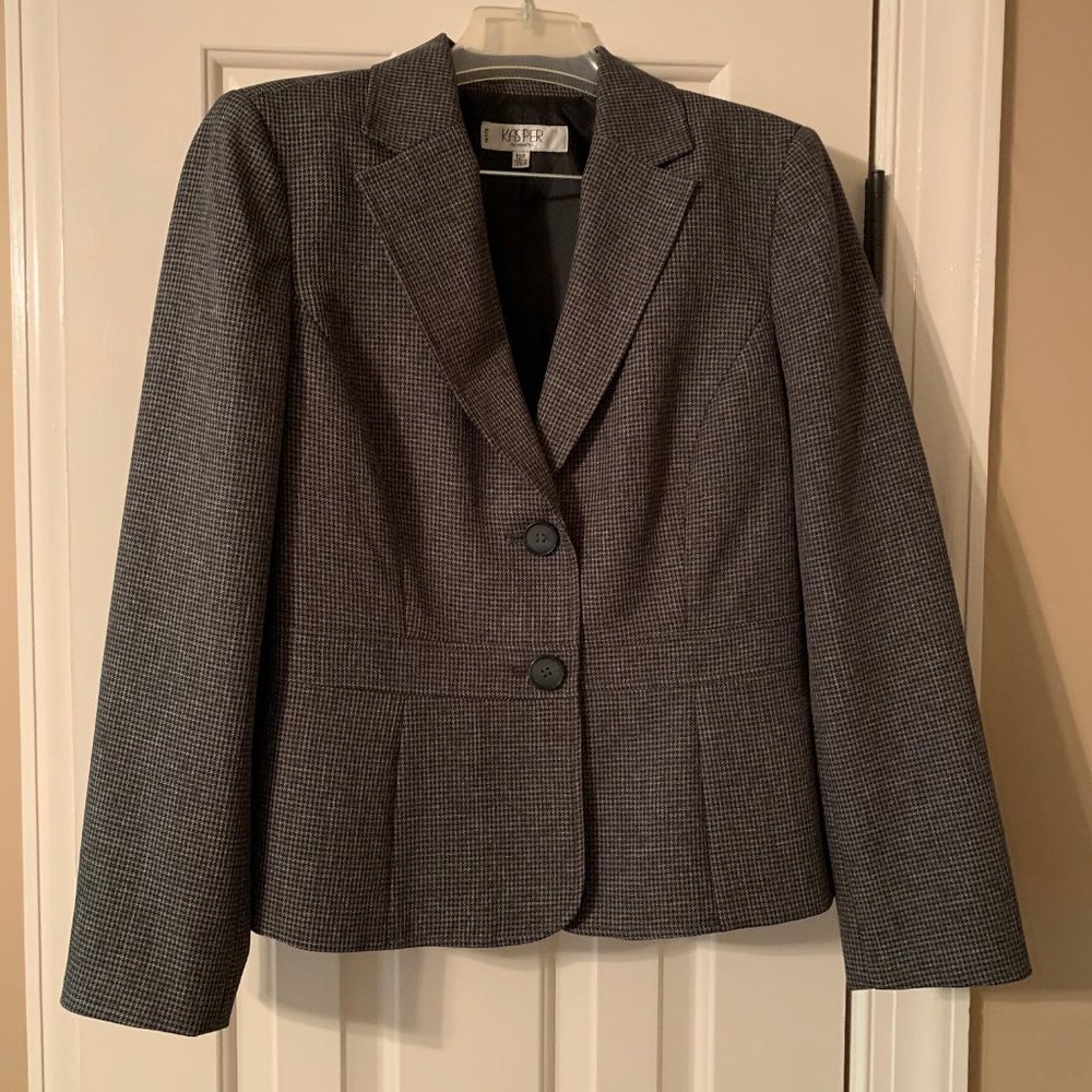 Kasper Houndstooth Blazer.  Size 12P